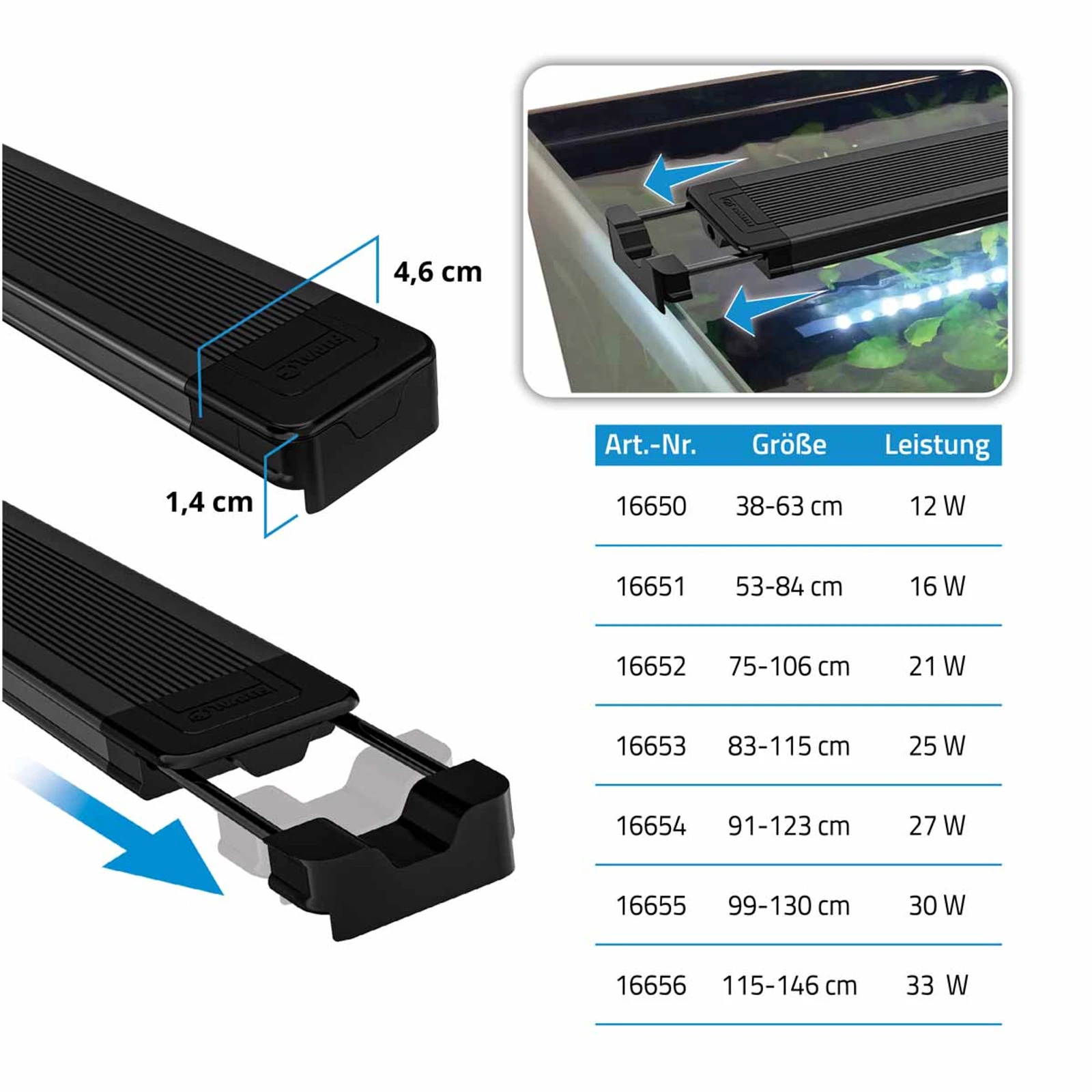 Fluval Aquasky LED 3.0 12W 38–62,8 cm 3