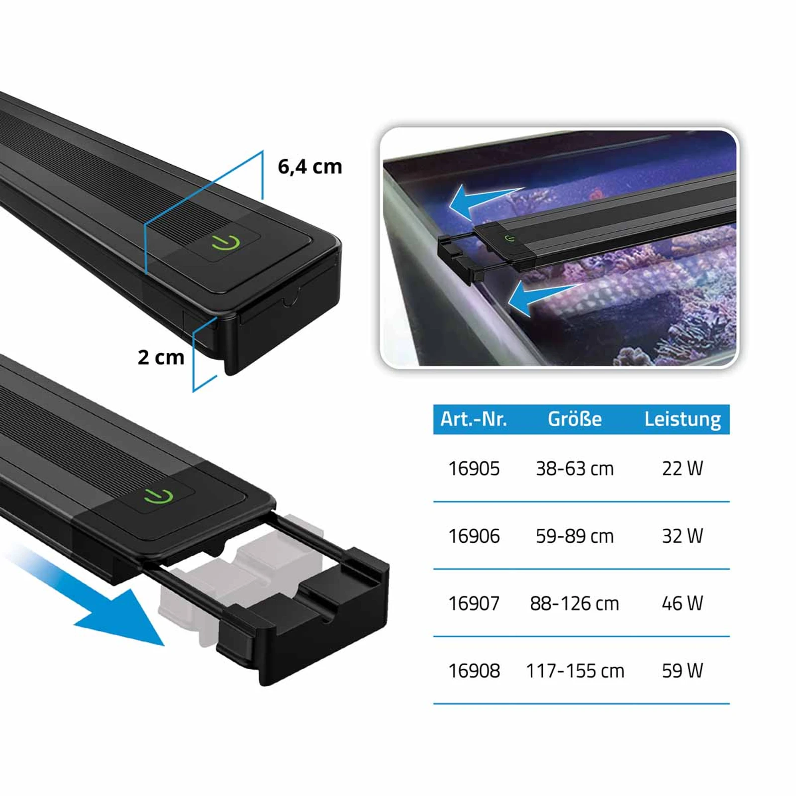 Fluval Reef LED 4.0 22 W 38,4–63 cm 4