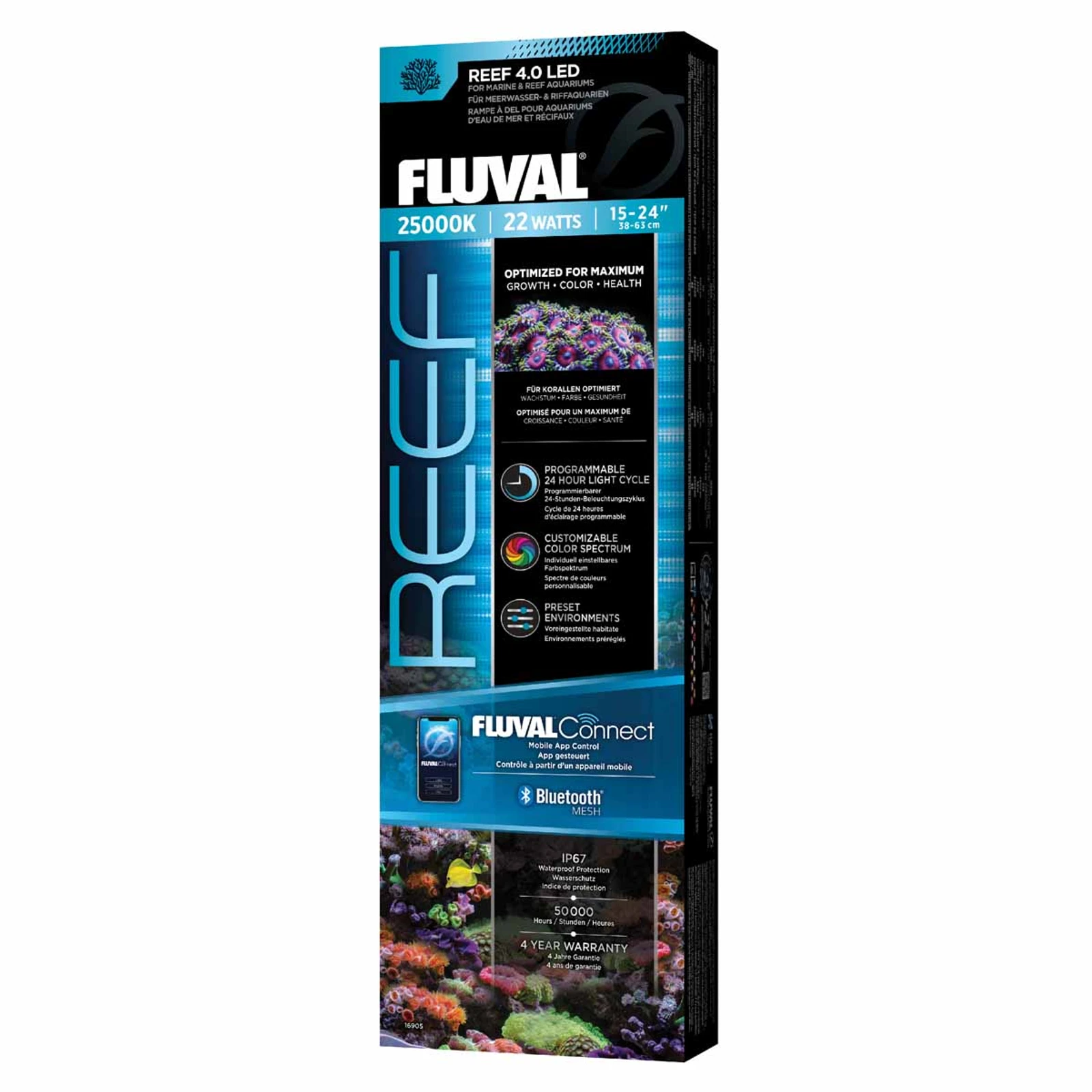 Fluval Reef LED 4.0 22 W 38,4–63 cm 10