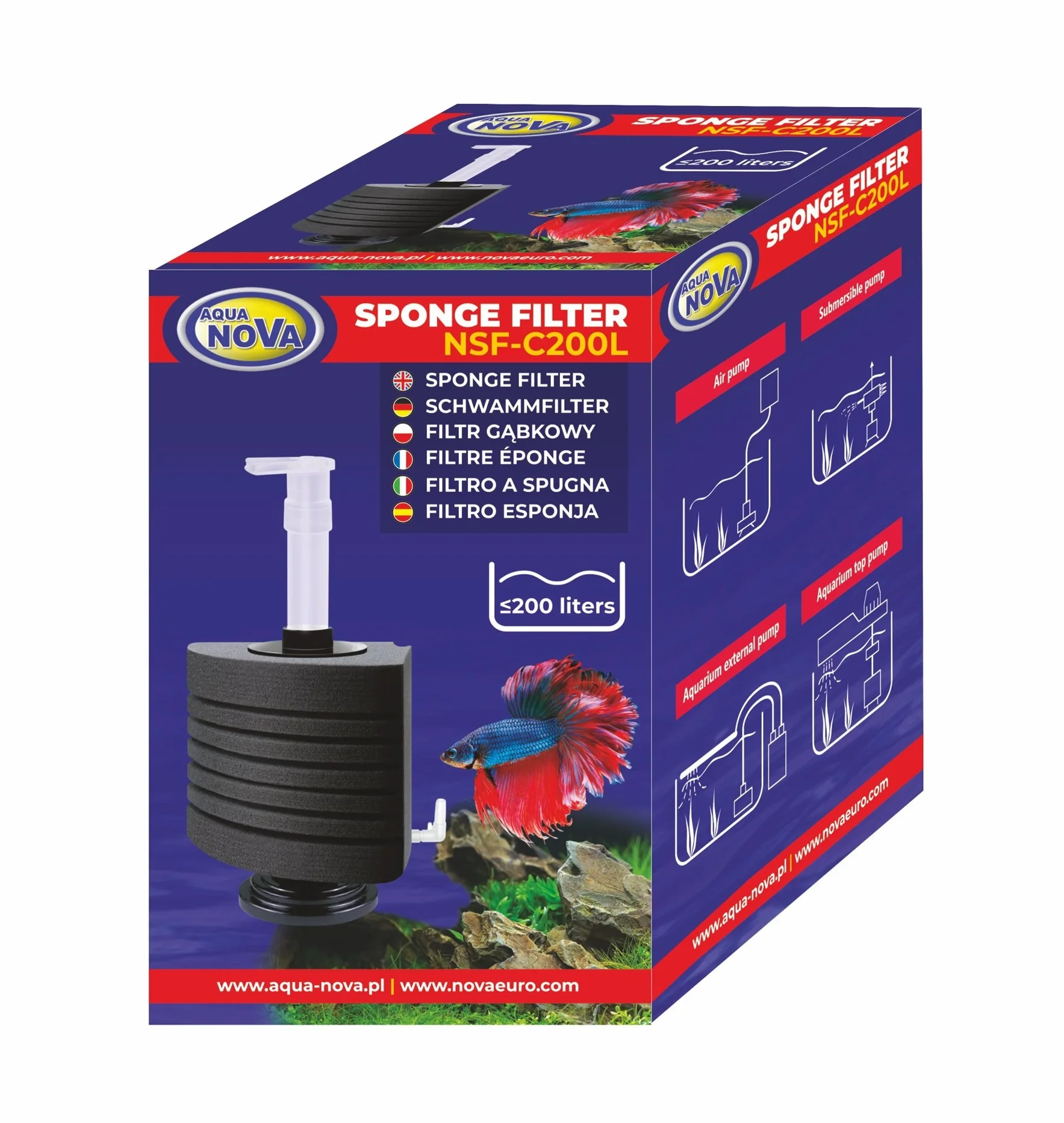 Biokemiskt Svampfilter 200L 2