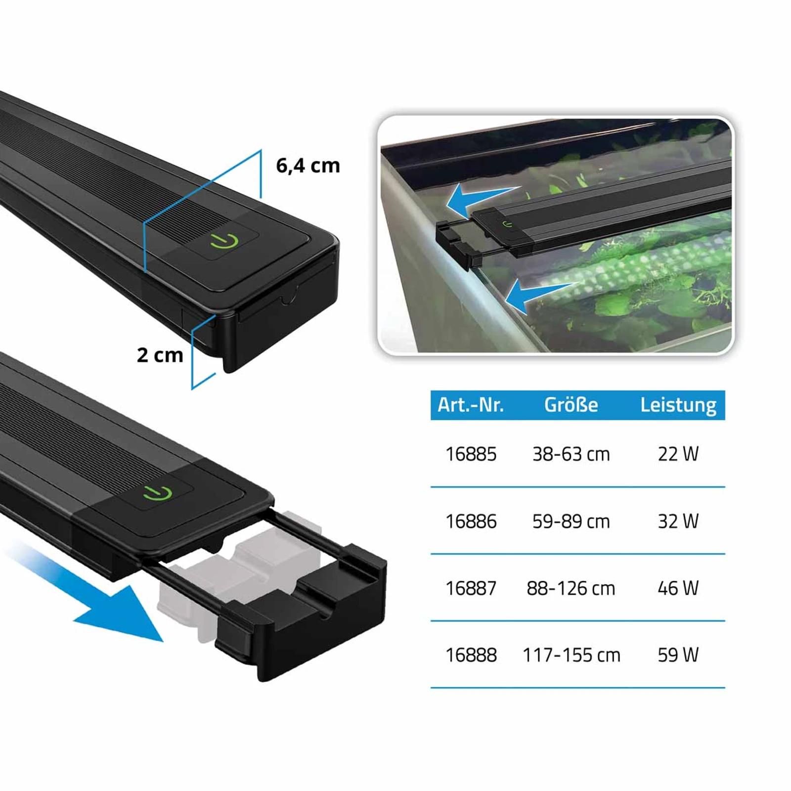 Fluval Plant LED 4.0 22 W 38,4–63 cm 3