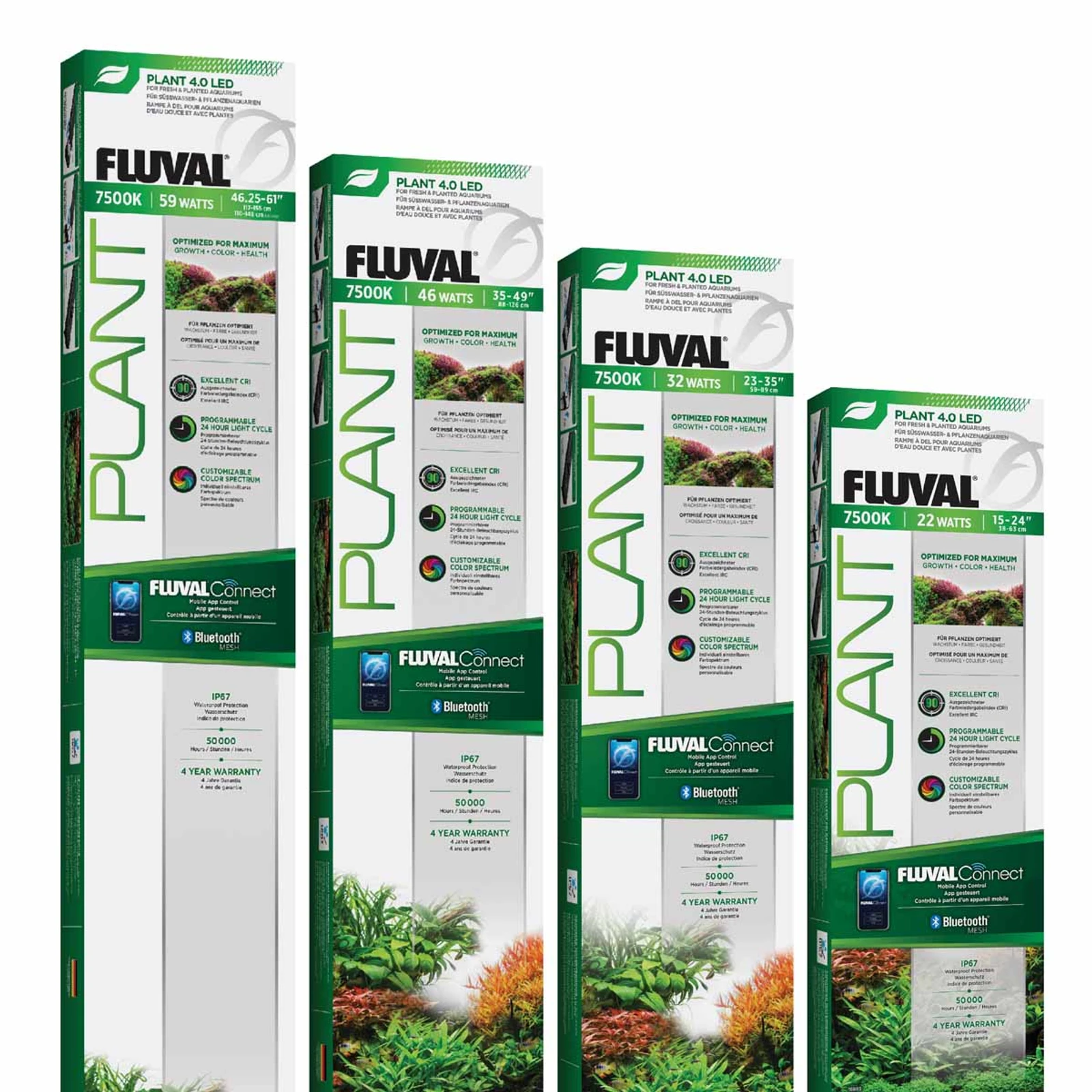 Fluval Plant LED 4.0 46 W 88.2–125.8 cm 8