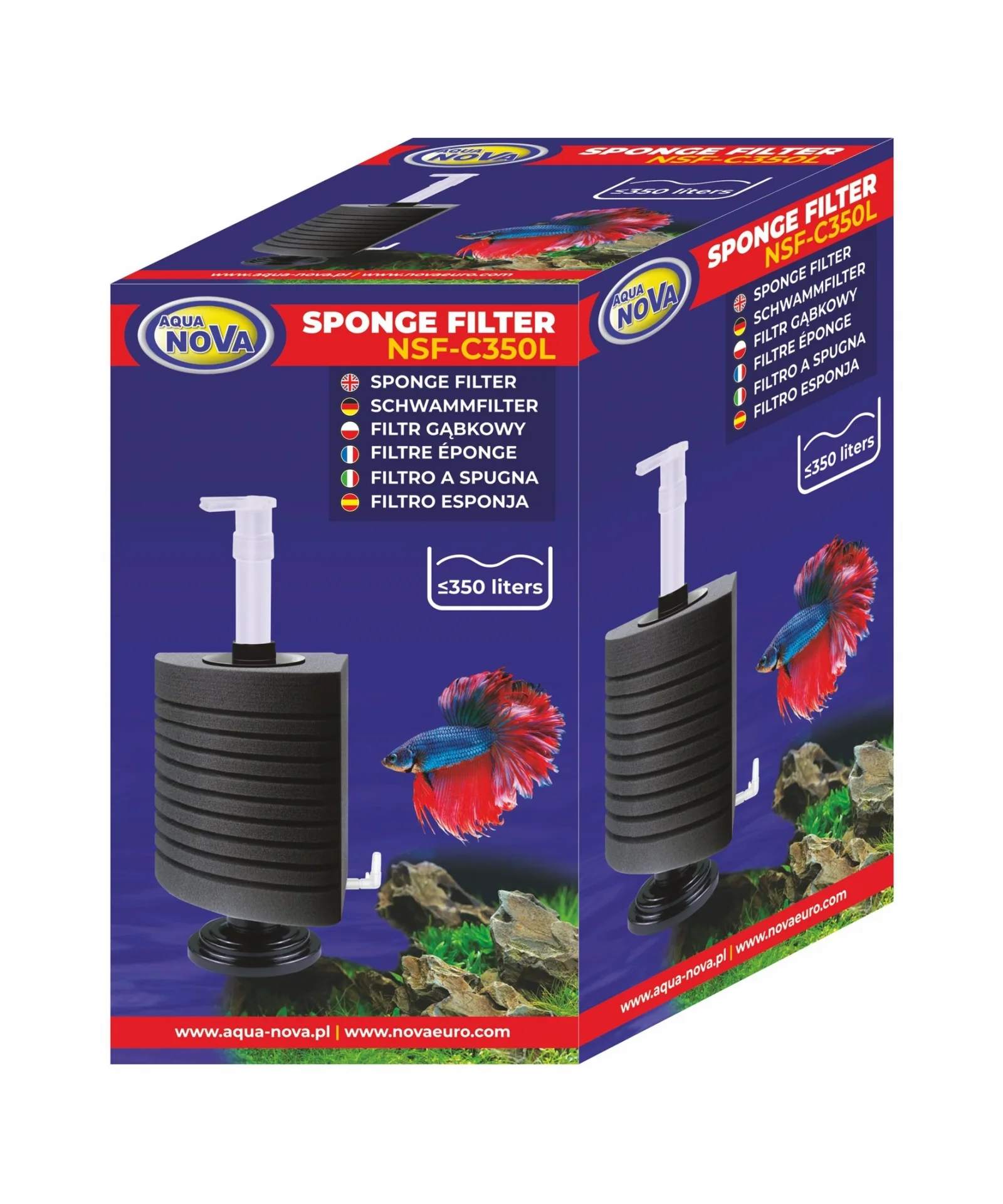 Biokemiskt Svampfilter 350L 2